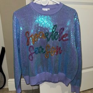 Queen of Sparkles - sparkle season sweater